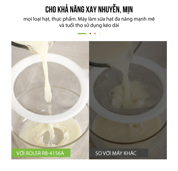 Máy xay nấu và làm sữa hạt đa năng Roler RB-4156A