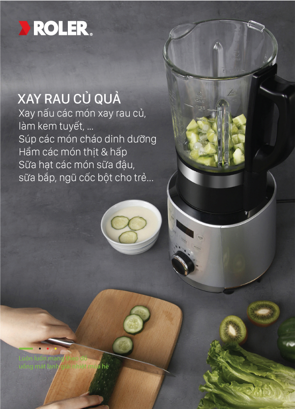 Máy xay nấu và làm sữa hạt đa năng Roler RB-4156A