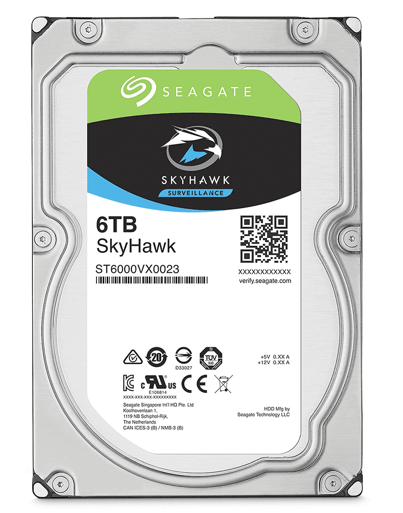 Ổ cứng Seagate Skyhawk 6TB ST6000VX001 (3.5Inch/ 7200rpm/ 256MB/ SATA3/ Ổ Camera)