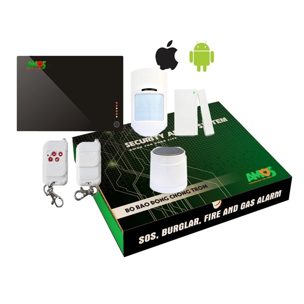 Bộ báo động không dây dùng sim Amos AM-3800G