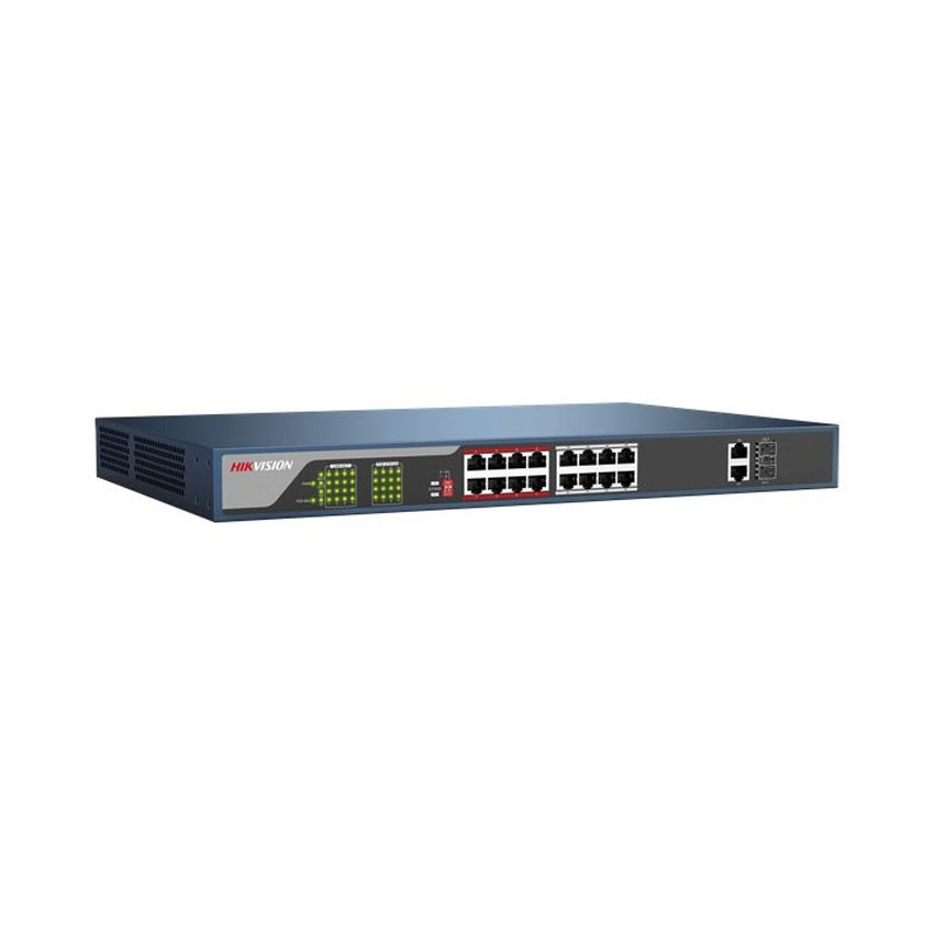 Switch PoE 16 cổng 100M Hikvision DS-3E0318P-E(C)