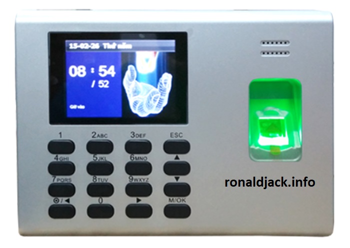 Máy chấm công vân tay và thẻ Ronald Jack RJ1300