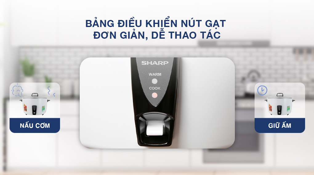 Nồi cơm nắp rời Sharp 5 lít KSH-D55V