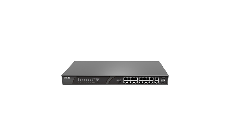 Switch 16 cổng 10/100 BASE-T PoE/PoE+ Reyee RG-ES118S-LP