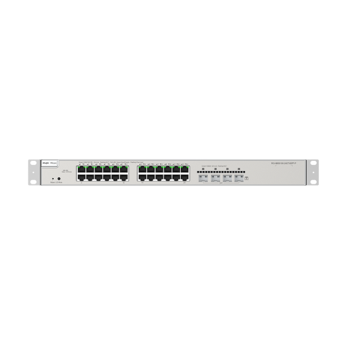 Switch PoE+ 28 Port Layer 3 Ruijie Reyee RG-NBS5200-24GT4XS-P Công suất 370W