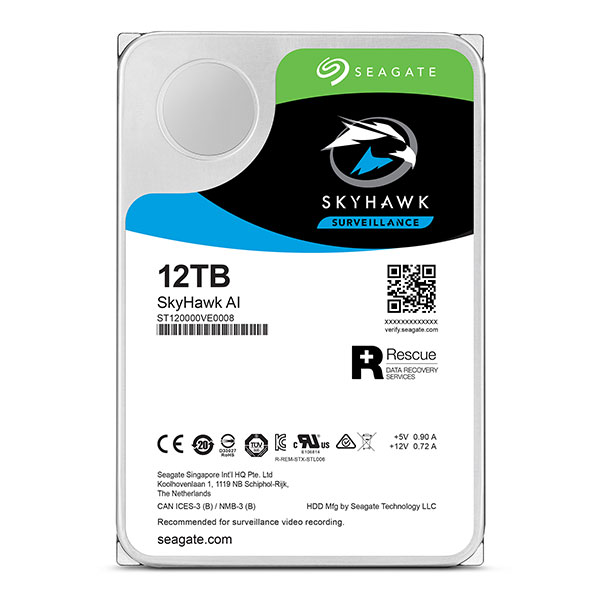 Ổ cứng chuyên dụng 12TB SKYHAWK AI SEAGATE ST12000VE0008