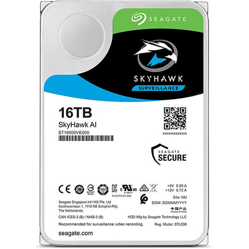 Ổ cứng chuyên dụng 16TB SKYHAWK SEAGATE ST16000VE000