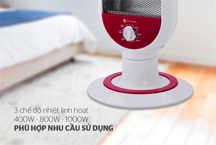 Máy sưởi điện 3 bóng halogen Roler RH - 2114