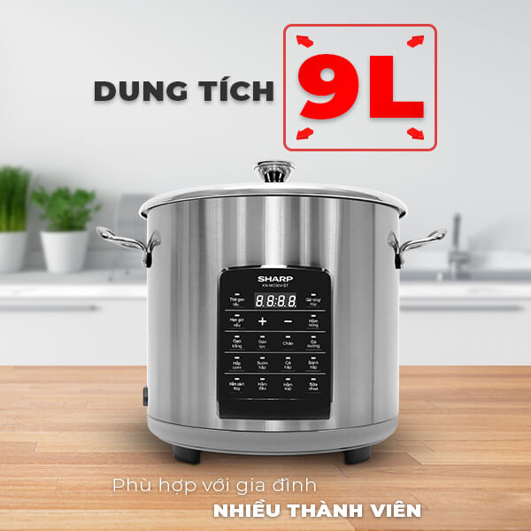 Nồi Nấu Đa Năng Sharp KN-MC90V-ST