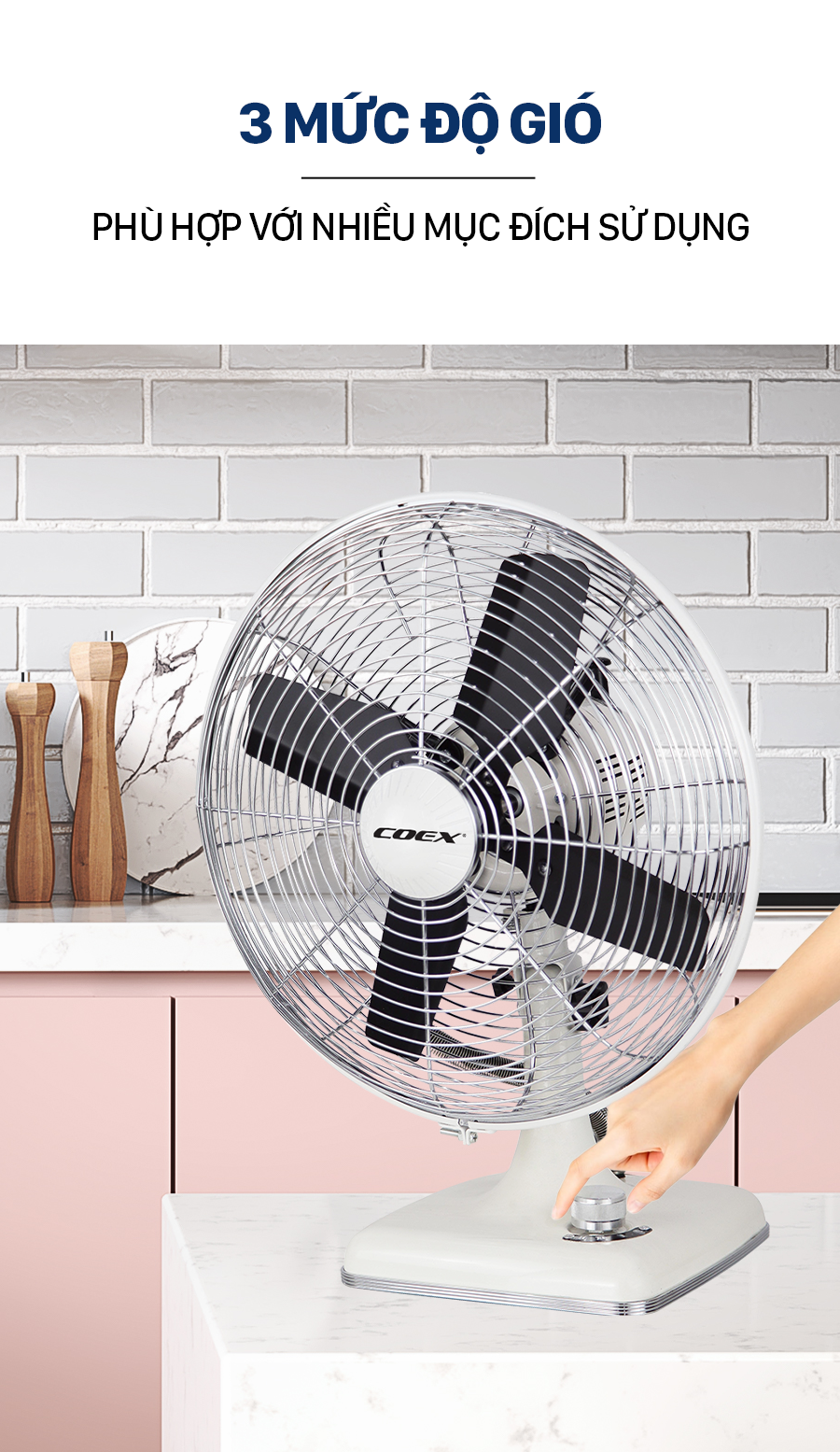 Quạt bàn cao cấp Coex CIF-7123