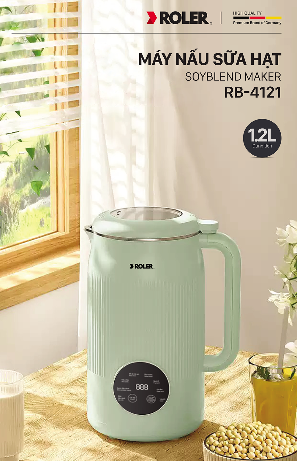 Máy nấu sữa hạt Roler RB-4121