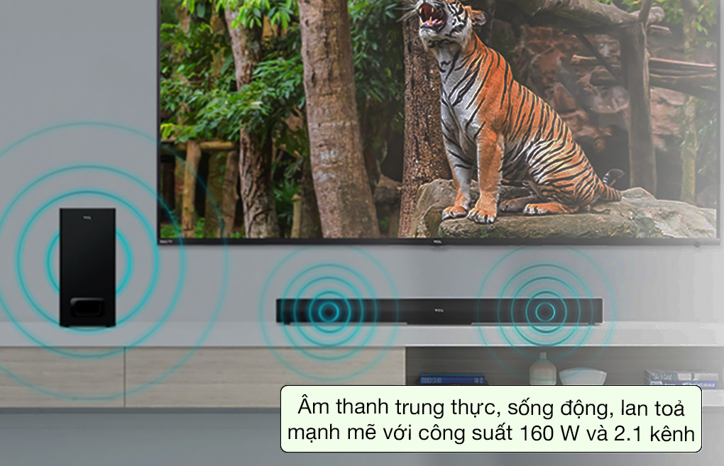 Loa Soundbar TCL S522W công suất lớn 160w