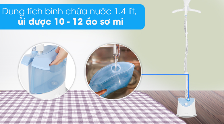 Bàn ủi hơi nước đứng Philips GC482/29 1600W