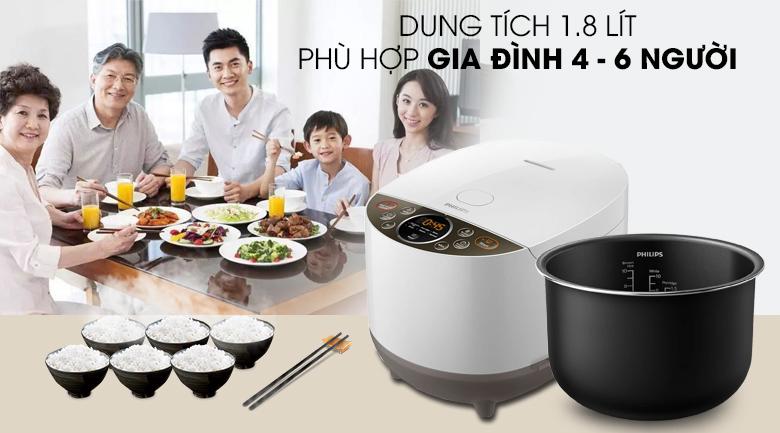 Nồi cơm điện tử Philips 1.8 lít HD4515