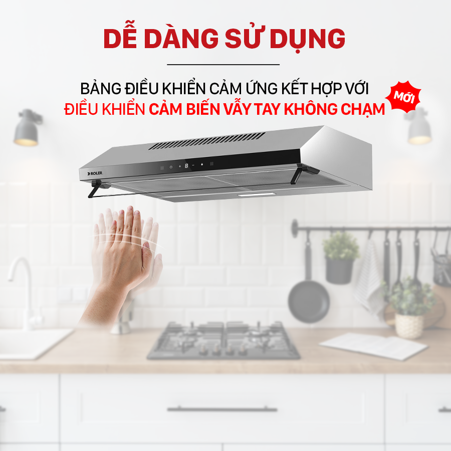 Máy hút mùi điện tử Roler RRH-7112