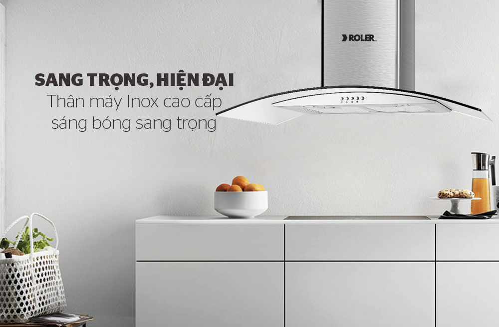 Máy hút mùi kính cong Roler RRH-7113