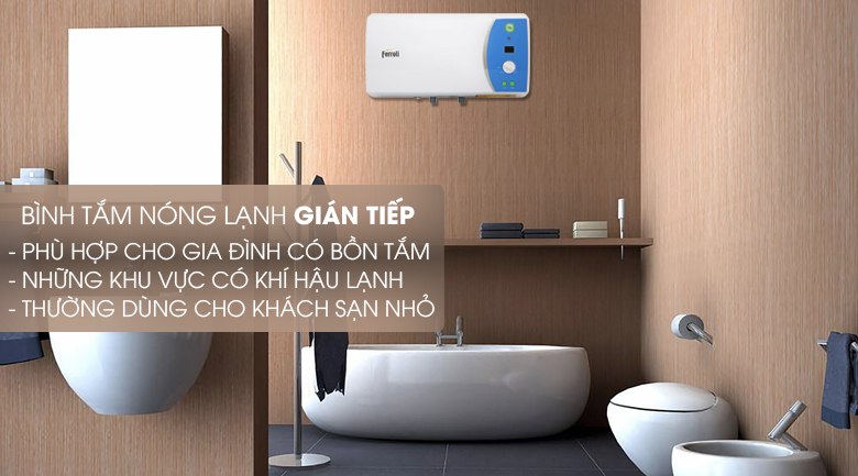 Máy nước nóng gián tiếp Ferroli 20 lít 2500W Verdi AE