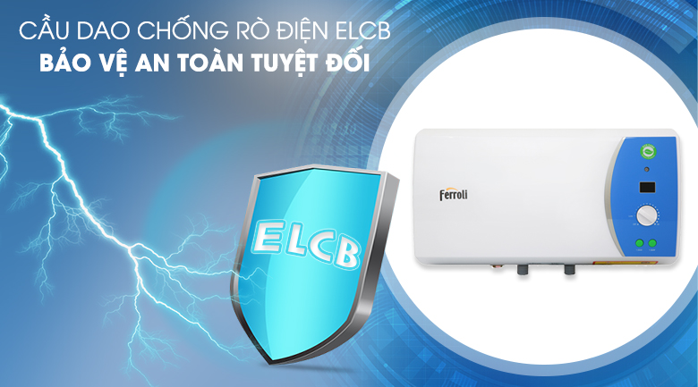 Máy nước nóng gián tiếp Ferroli 20 lít 2500W Verdi AE