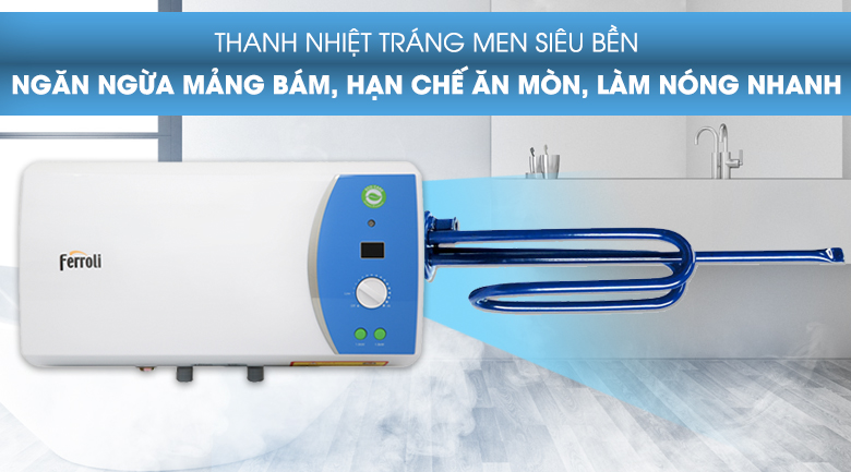 Máy nước nóng gián tiếp Ferroli 20 lít 2500W Verdi AE