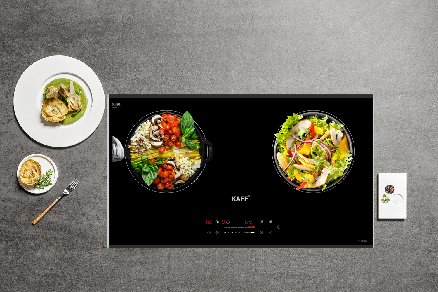 Bếp đôi điện từ Kaff KF-3850SL