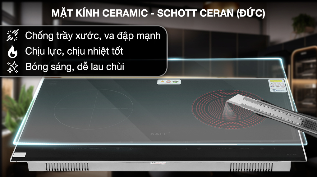 Bếp từ hồng ngoại lắp âm KAFF KF-FL108