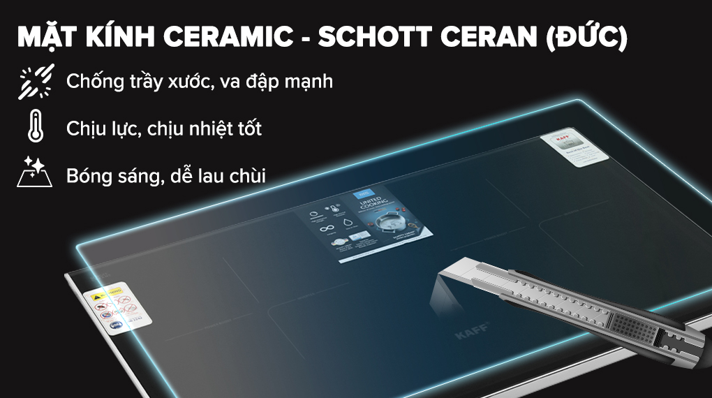 Bếp từ đôi lắp âm KAFF KF-HID7348II