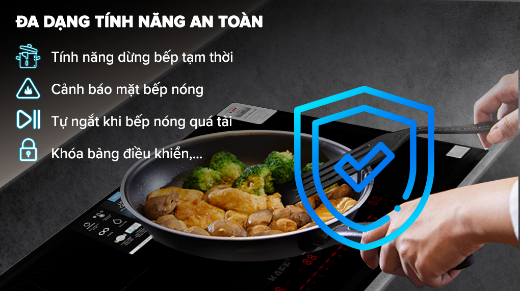 Bếp từ đôi lắp âm KAFF KF-HID7348II
