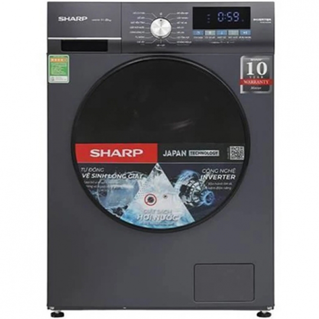 Máy giặt Sharp 9kg lồng ngang ES-FM90CB-DG