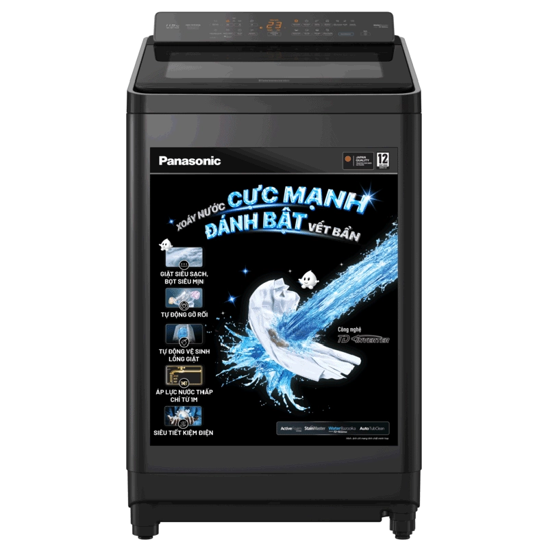 Máy giặt Panasonic Inverter 11.5 Kg cửa trên NA-FD115X3BV