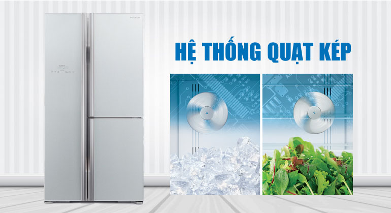 Tủ lạnh Hitachi 600 Lít 3 cánh R-FM800PGV2 (GS)