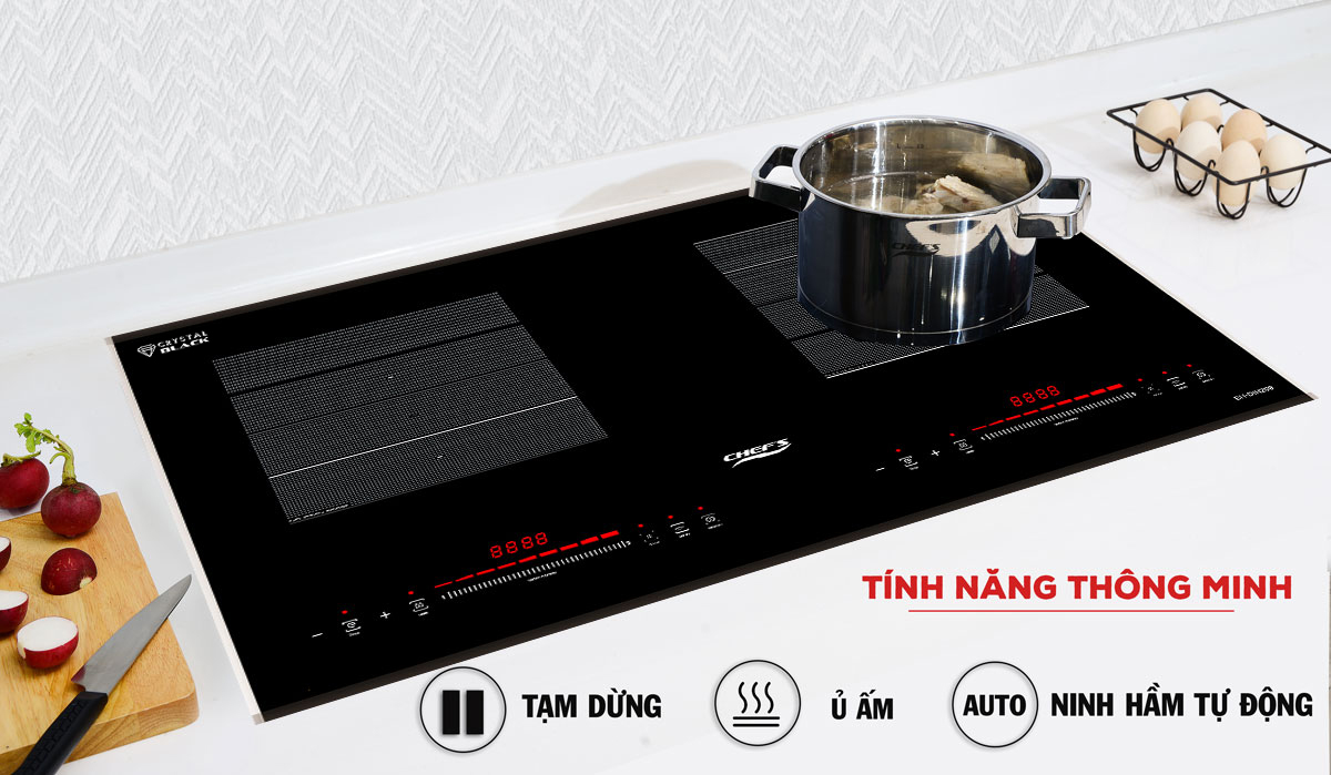 Bếp từ đôi Chefs EH-DIH209